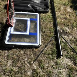 Portable Adjustable Outdoor Basketball Hoop , 42” Inch Fusion Backboard