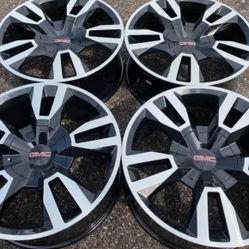 22” GMC Sierra Yukon Denali Chevy Silverado Tahoe Suburban We Finance Set Rims Wheels New 