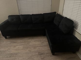 New Black Sectional