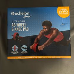 Echelon Sport Ultra-Grip AB Wheel & Knee pad