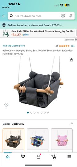 dilimi canvas hanging swing