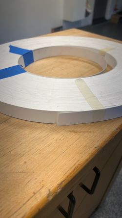 White vos edge banding
