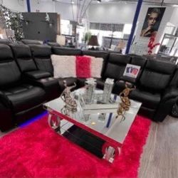 Beautiful Black Sectional!!!