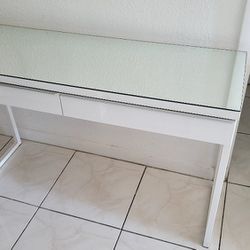 Ikea Table with Mirror Top