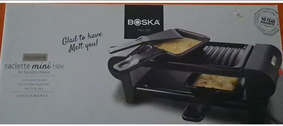 BOSKA (Exclusive) raclette mini 110v for Raclette cheese and more (New)
