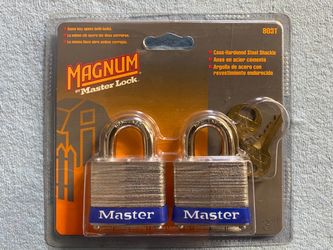 Master Lock Outdoor Padlock 2 Pack New