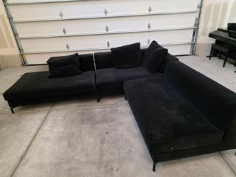 Restoration Hardware Italia  3 piece modular  low profile sofa