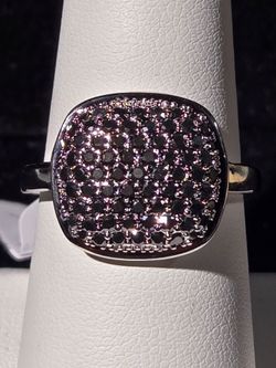 Black Moissanite 1.1ctw 925