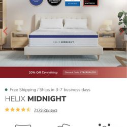 Helix Midnight Mattress, Queen Sized