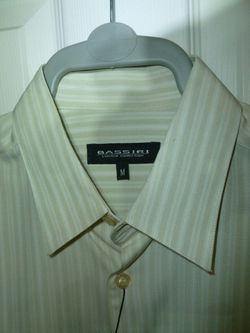 Bassiri Long Sleeve No Tuck Shirt, Color: Cream, Size: Medium