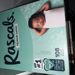Rascal Size 1 Diapers (108 Count) 