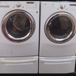 LG SET WASHER AND ELECTRIC DRYER WORKING EXCELLENT 