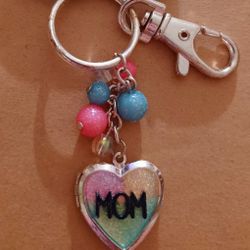 Brand New MOM Keychain Locket 