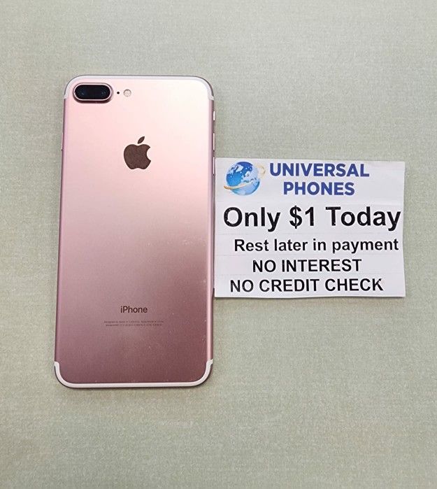 APPLE IPHONE 8 PLUS 64GB UNLOCKED. NO CREDIT CHECK $1 DOWN PAYMENT OPTION.  3 MONTHS WARRANTY * 30 DAYS RETURN * 