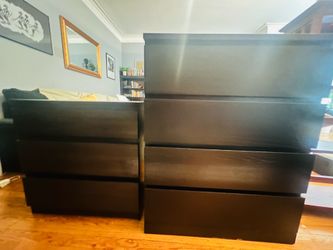 Black IKEA Dressers