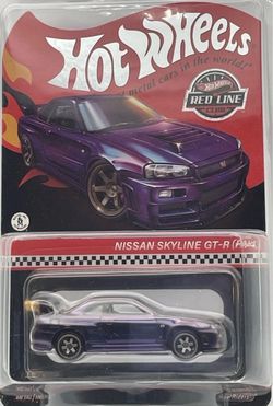 Hot Wheels RLC Nissan Skyline GT-R R34 Chameleon Purple