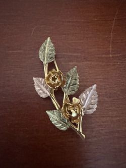 Gold brooch