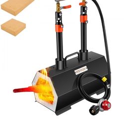 VEVOR Propane Forge Portable, Double Burner Tool and Knife Making, Large Capacity Blacksmith Farrier Forges, Mini Furnace Blacksmithing, Gas Forging T