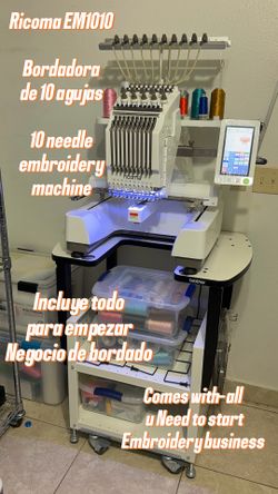 Ricoma bordadora 10 agujas/ 10 needle embroidery machine