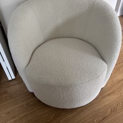 Cream 360  degree Swivel Chair