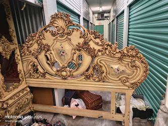 Cellini Rococo Baroque Antique headboard and footboard