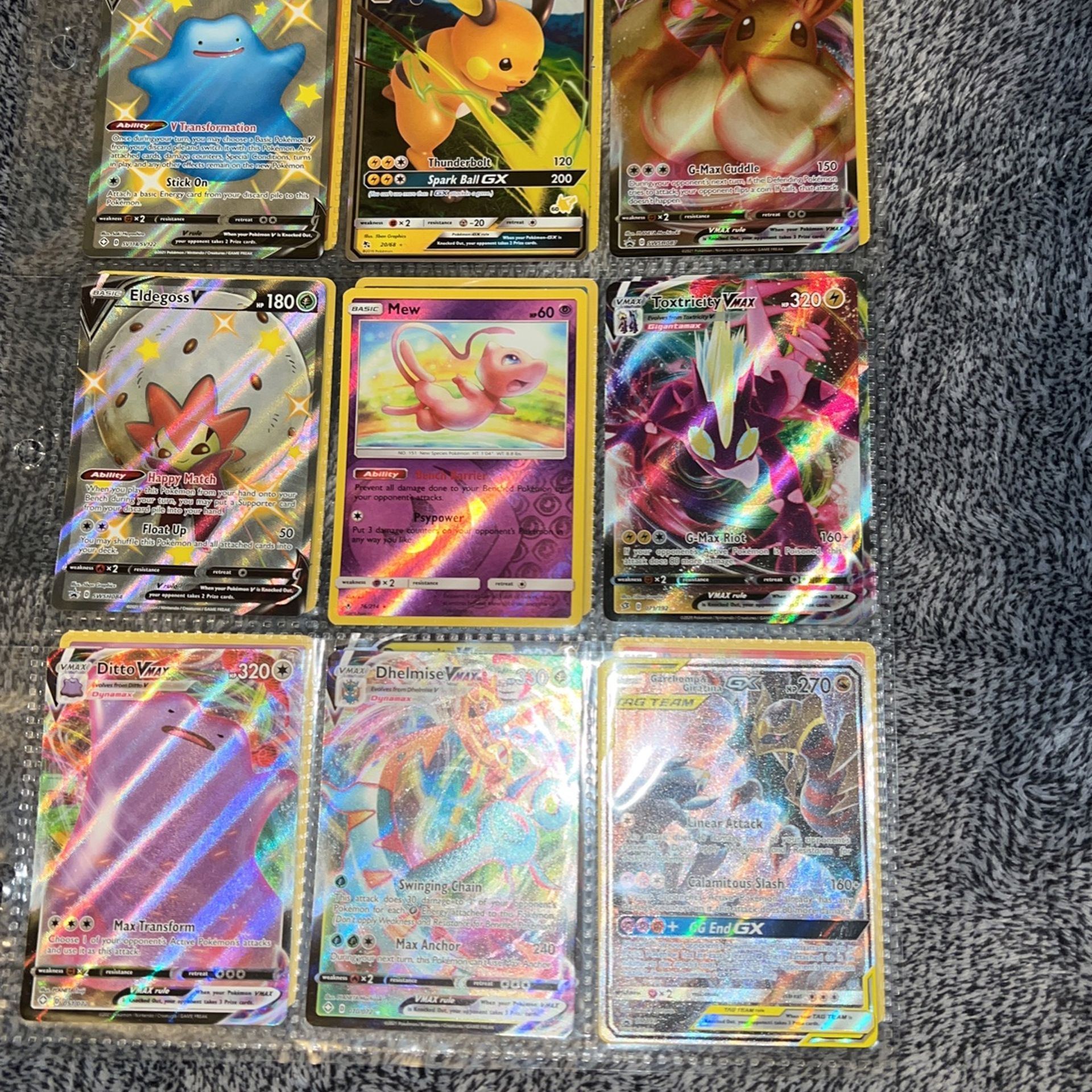 8/ 9 Pages Full Of Pokémon Cards
