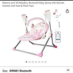 Bluetooth baby swing