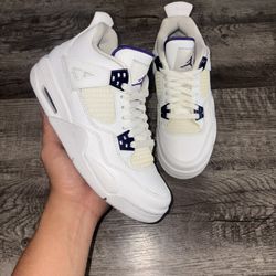 Jordan 4 Purple Metallic GS 