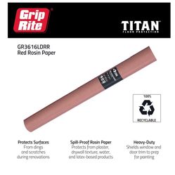 3 Rolls Of RED ROSIN PAPER