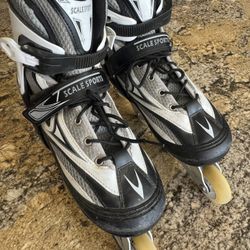 Scale Sports Power Inline Skates Rollerblades Adjustable Adult Size 8- 11