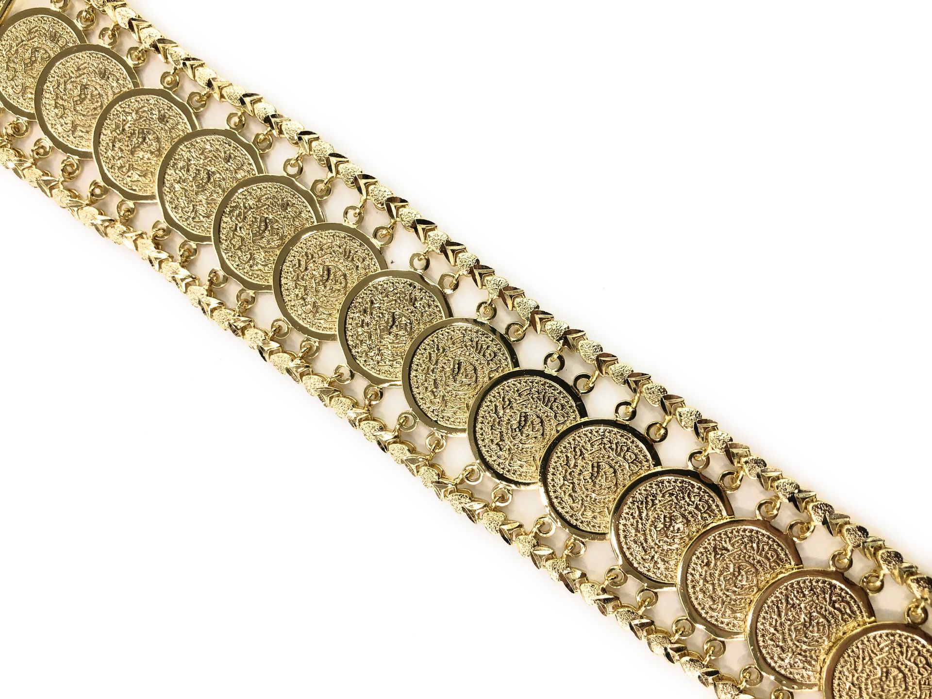 Gold Plated coin Bracelet