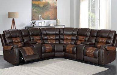 New recliner sectional in box- shop now pay later