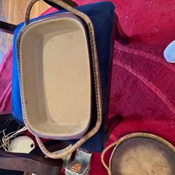 Pampered chef Stoneware With Basket 