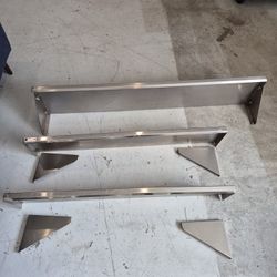 3 Wall Mounted Stainless Shelving