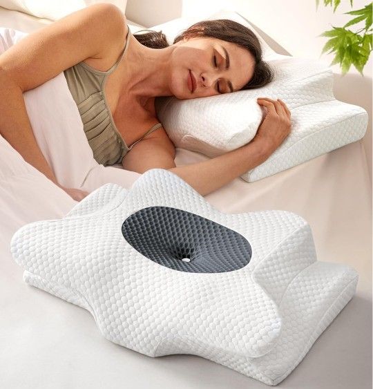 New! Vacuum Sealed. Cervical Neck Pillow for Sleeping, Cooling Orthopedic Pillow for Neck Relief Support, Memory Foam Pillows. Many Available. 22x15