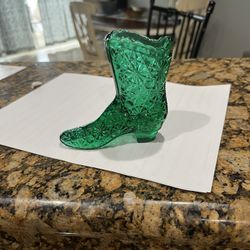 Fenton Green Daisy & Button Boot