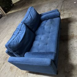 Small Blue Couch / Love Seat 