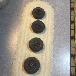 Four wheelchair tires, heavy duty