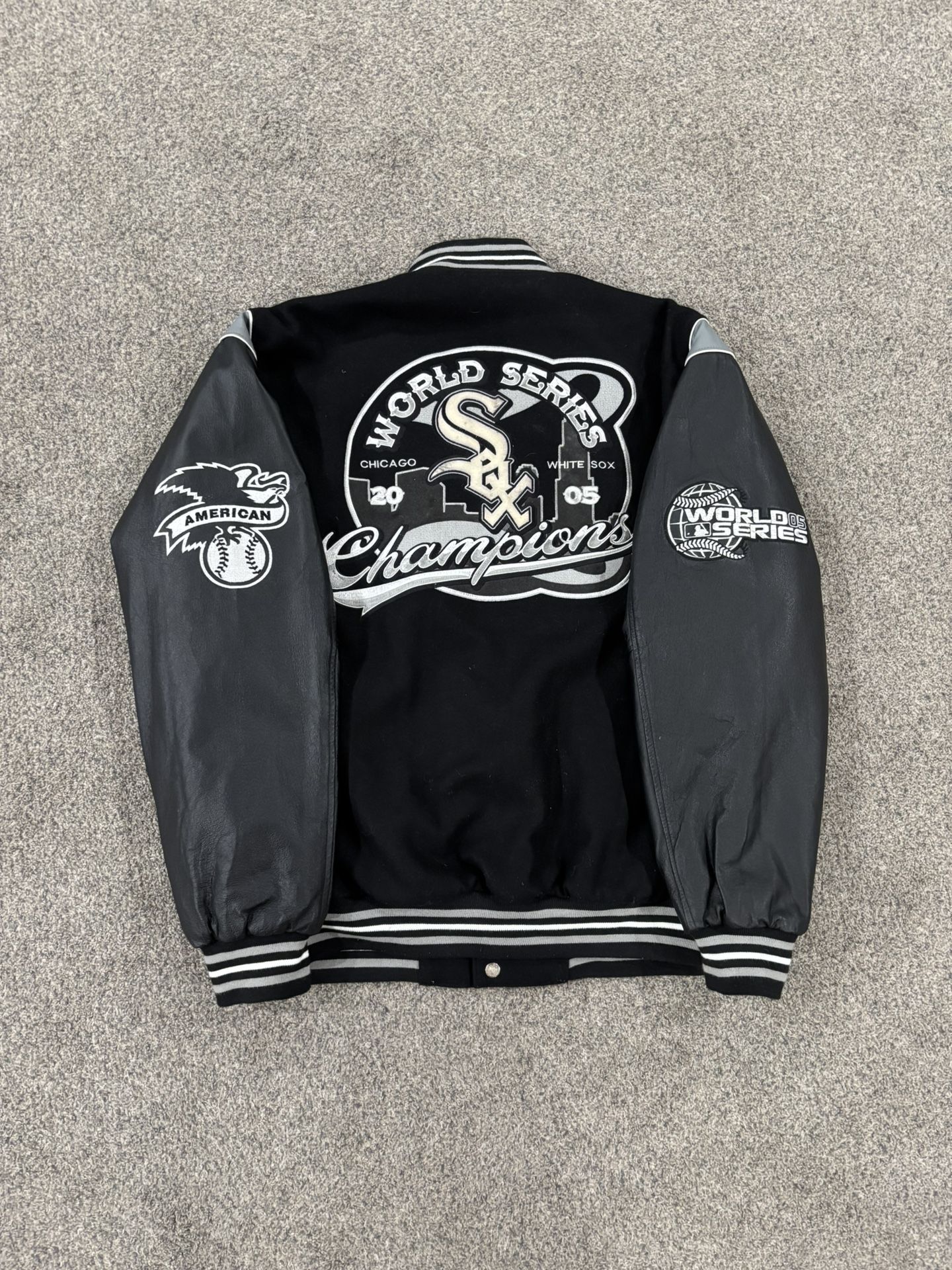 2005 World Series Chicago White Sox Jeff Hamilton Varsity Jacket men’s size L