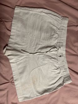 White Beach Coverup Shorts