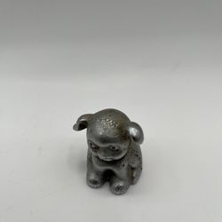 BUCKI Carbons Ribbons Miniature Solid Metal Puppy Paperweight 