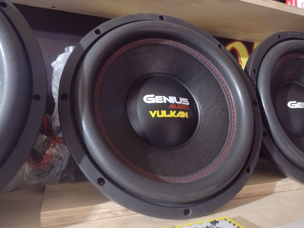 New 12" Genius Audio 1400w Max Power Subwoofer $130 Each 
