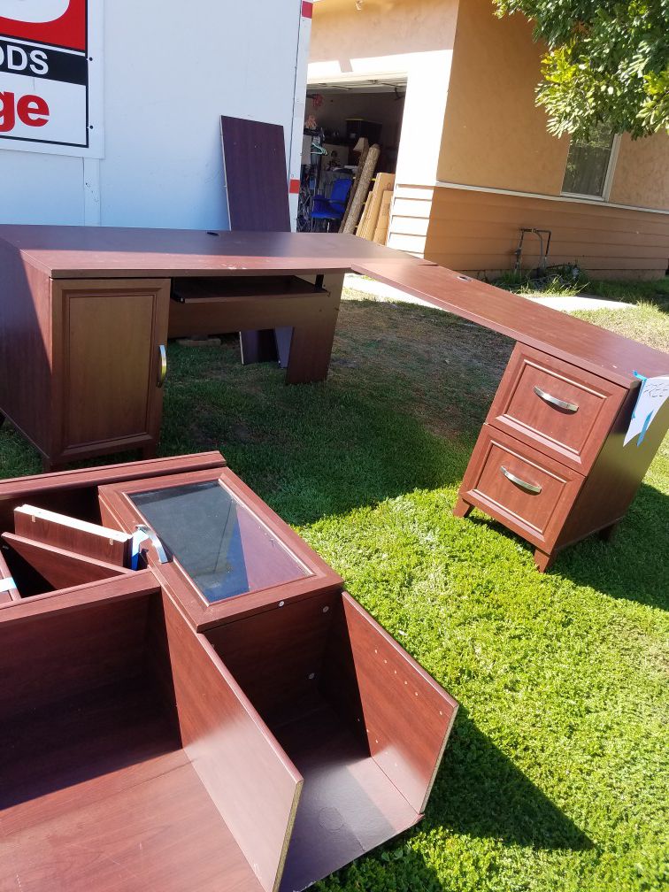 Free Office Desk with Hutch