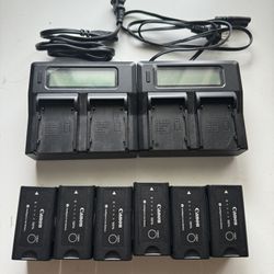 Canon BP-955 Batteries with Jupio Dual Chargers