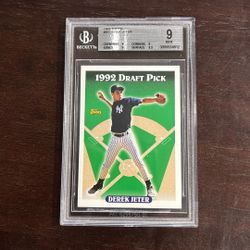 1993 topps draft pick derek jeter #098 BGS 9!!