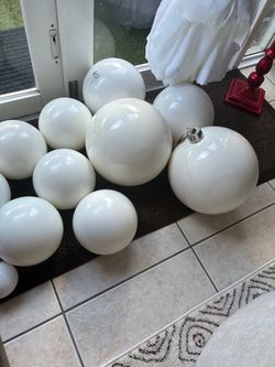 X-Large Large Medium holiday ball ornaments. $100