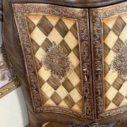 Italian Antique Wood Console for corner Incrusted Moving sale 