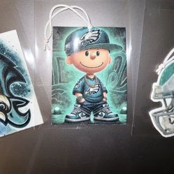 2 FOR $10 Custom Philadelphia Eagles Air Fresheners Perfect Valentines Day Gift!!