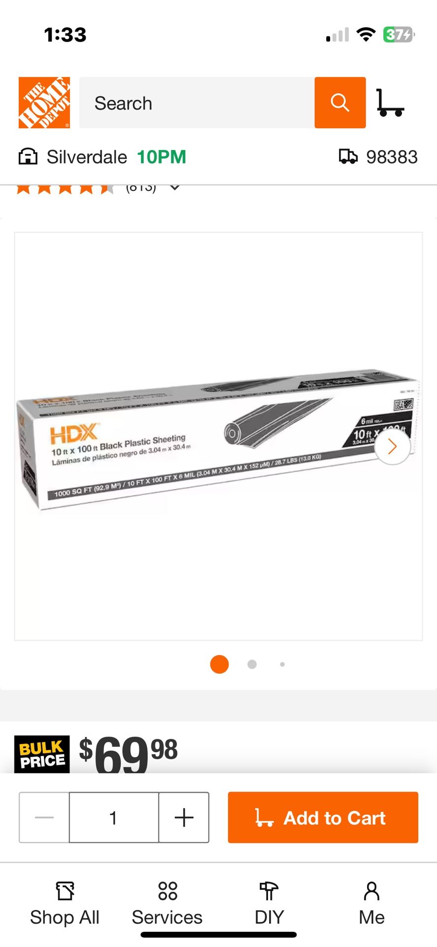 Thick Mil Plastic Roll - Black From Home Depot