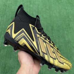 ADIDAS FREAK 23 MID “BLACK / GOLD” FOOTBALL CLEATS (Size 9.5, Men’s)